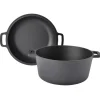 TAINO Double Dutch Oven 6L Gusseisen Deckel Allzweck-Kochtopf Schmortopf Dopf< Pfannen|Töpfe