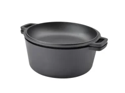 TAINO Double Dutch Oven 6L Gusseisen Deckel Allzweck-Kochtopf Schmortopf Dopf< Pfannen|Töpfe