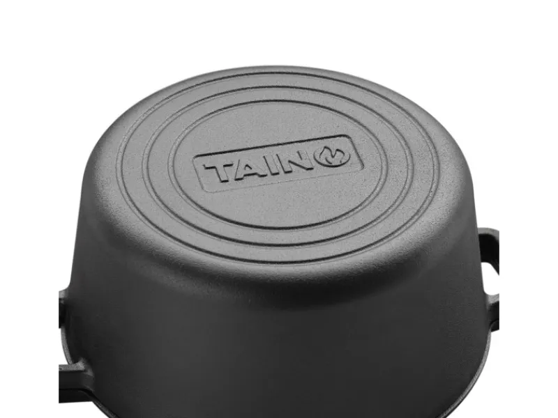 TAINO Double Dutch Oven 6L Gusseisen Deckel Allzweck-Kochtopf Schmortopf Dopf< Pfannen|Töpfe