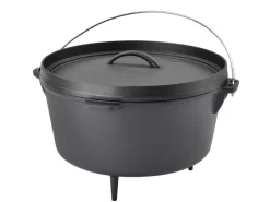 TAINO Dutch Oven Gusseisen 8L Set Deckelheber Ständer Zubehör Cast Iron< Herde|Töpfe