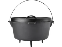 TAINO Dutch Oven Gusseisen 8L Set Deckelheber Ständer Zubehör Cast Iron< Herde|Töpfe