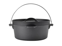 TAINO Dutch Oven 4L Gusseisen Feuertopf Deckelheber Grillzubehör Dopf< Herde|Töpfe