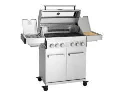 TAINO Platinum Yamara 4+2 Gasgrill Set mit Haube Edelstahl 4 Brenner Sear-Burner Backburner< Schneidebretter