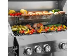 TAINO Platinum Yamara 4+2 Gasgrill Set mit Haube Edelstahl 4 Brenner Sear-Burner Backburner< Schneidebretter