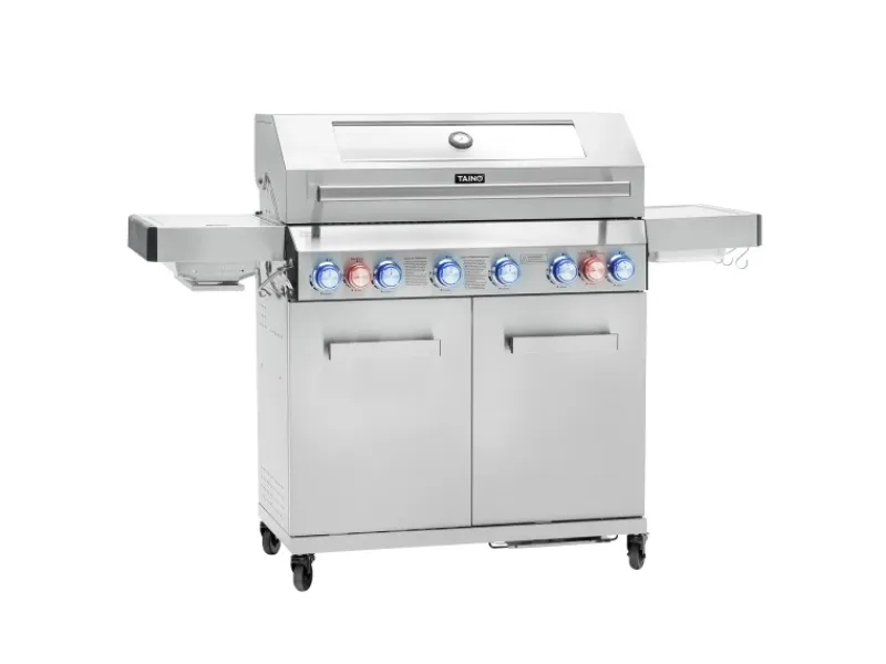 TAINO Schneidebretter<Platinum Yamara 6+2 Gasgrill Edelstahl 6 Brenner Sear-Burner Backburner