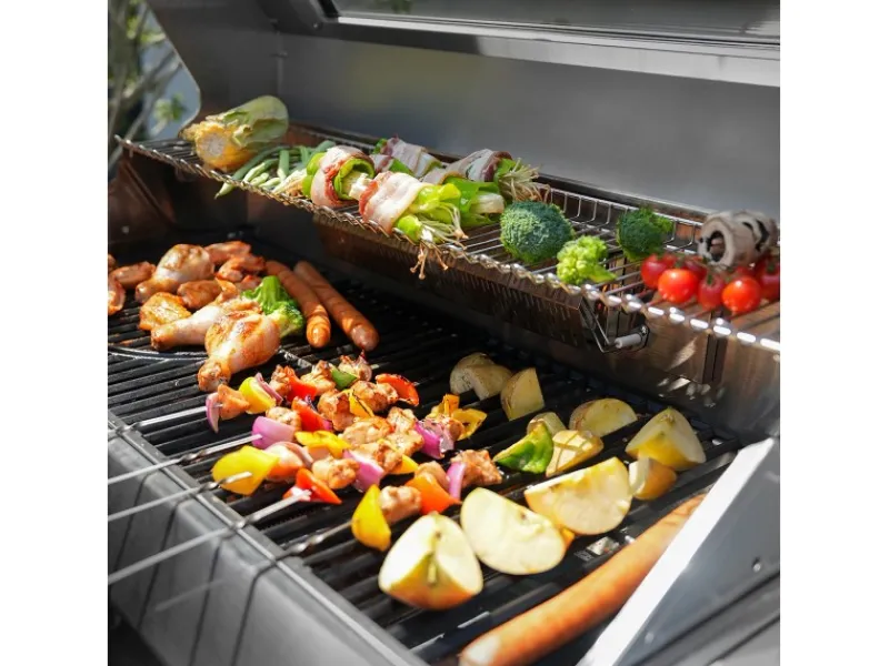TAINO Schneidebretter<Platinum Yamara 6+2 Gasgrill Edelstahl 6 Brenner Sear-Burner Backburner