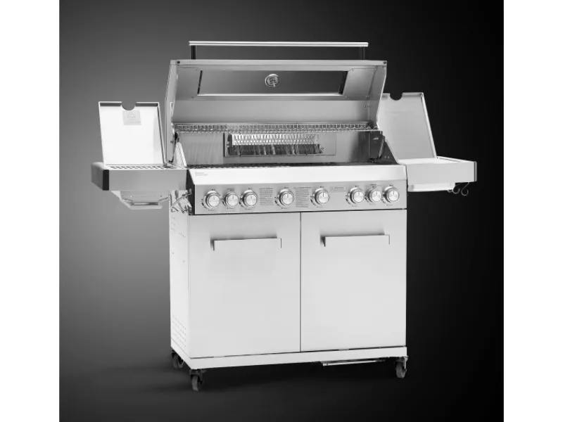 TAINO Schneidebretter<Platinum Yamara 6+2 Gasgrill Edelstahl 6 Brenner Sear-Burner Backburner