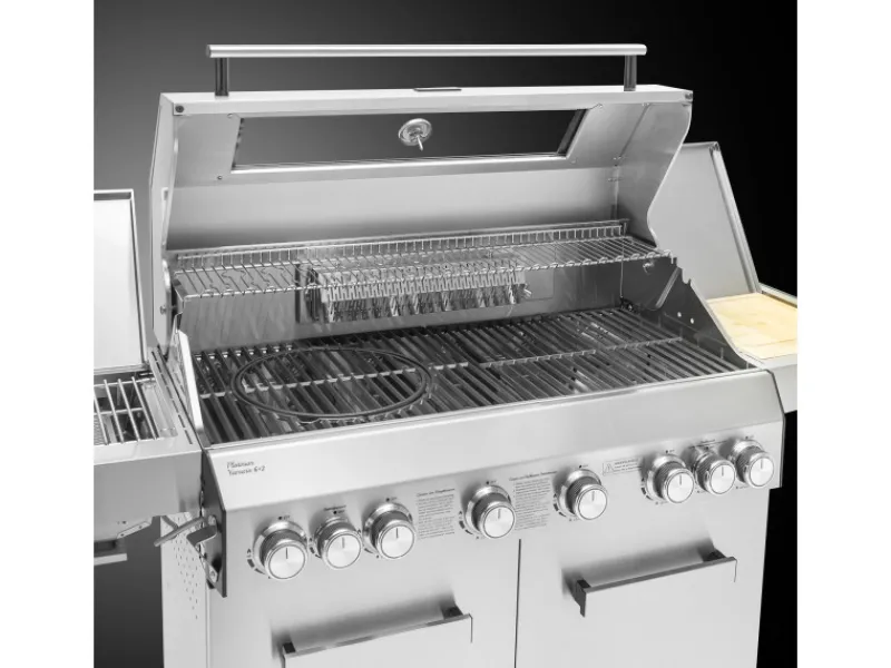TAINO Schneidebretter<Platinum Yamara 6+2 Gasgrill Edelstahl 6 Brenner Sear-Burner Backburner