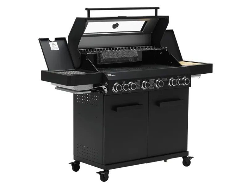 TAINO Schneidebretter<Platinum Yamara Dark 6+2 Gasgrill Set Mit Haube Stahl 6 Brenner Sear-Burner Backburner