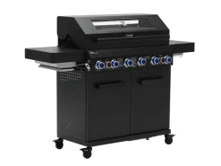 TAINO Schneidebretter<Platinum Yamara Dark 6+2 Gasgrill Stahl 6 Brenner Sear-Burner Backburner