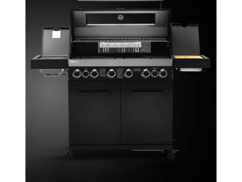 TAINO Schneidebretter<Platinum Yamara Dark 6+2 Gasgrill Stahl 6 Brenner Sear-Burner Backburner