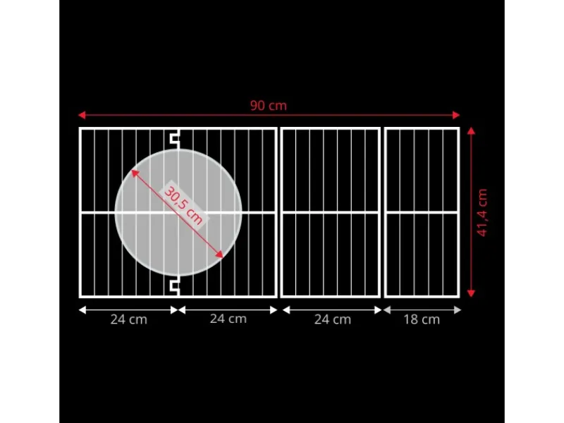 TAINO Schneidebretter<Platinum Yamara Dark 6+2 Gasgrill Stahl 6 Brenner Sear-Burner Backburner