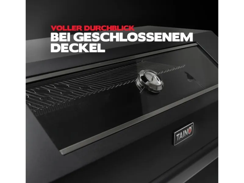TAINO Schneidebretter<Platinum Yamara Dark 6+2 Gasgrill Stahl 6 Brenner Sear-Burner Backburner
