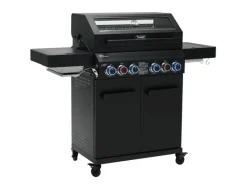 TAINO Schneidebretter<Platinum Yamara Dark 4+2 Gasgrill Stahl 4 Brenner Sear-Burner Backburner
