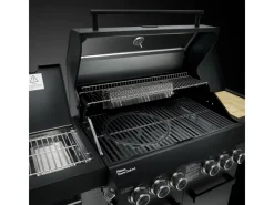 TAINO Schneidebretter<Platinum Yamara Dark 4+2 Gasgrill Stahl 4 Brenner Sear-Burner Backburner