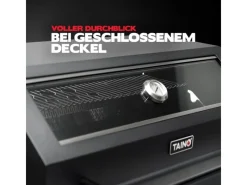 TAINO Schneidebretter<Platinum Yamara Dark 4+2 Gasgrill Stahl 4 Brenner Sear-Burner Backburner