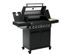 TAINO Platinum Yamara Dark 4+2 Set Mit Haube Gasgrill Stahl 4 Brenner Sear-Burner Backburner< Schneidebretter