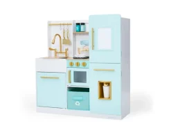 Herde<Teamson Kids Biscay Delight Klassische Spielküche mit Zubehör für Kinder Mint