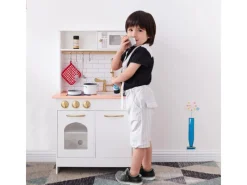 Teamson Kids Little Chef Boston Bauernhausspielküche Weiß Gold< Herde