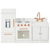 Herde|Kühlschränke<Teamson Kids Little Chef Paris Modulare Spielküche Weiß Roségold