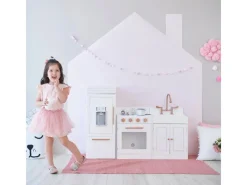 Herde|Kühlschränke<Teamson Kids Little Chef Paris Modulare Spielküche Weiß Roségold