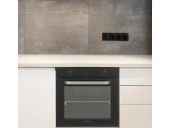 Telefunken Kochfelder<Backofen Einbaubackofen Autark 78 Liter Hot Air Shield 60 cm Einbau Ofen Ohne Kochfeld Schwarz