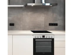 Telefunken Einbauherd-Set Backofen mit Induktionskochfeld 4 Zonen Teleskopauszug 78 Liter B-HS-75-I-I< Einbauküchen|Kochfelder