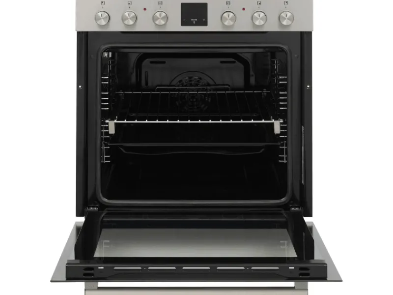 Telefunken Einbauherd-Set Backofen mit Induktionskochfeld 4 Zonen Teleskopauszug 78 Liter B-HS-75-I-I< Einbauküchen|Kochfelder