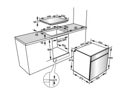 Telefunken Einbauherd-Set Backofen mit Induktionskochfeld 4 Zonen Teleskopauszug 78 Liter B-HS-75-I-I< Einbauküchen|Kochfelder