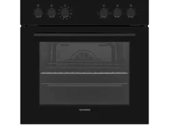 Telefunken Einbauherd-Set Backofen mit Grill und Umluft 65 Liter Vap-Clean ECH65A-B2< Kochfelder|Herde