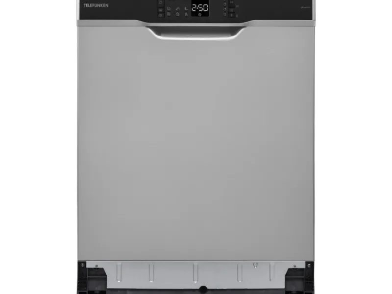 Hot Telefunken Geschirrspüler Unterbau 60 cm Spülmaschine Silber 12 Maßgedecke 6 Programme AquaStop 45 dB GEU6012DI