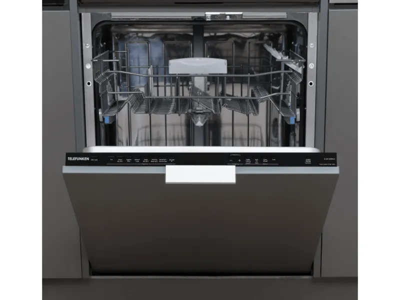 Telefunken Geschirrspüler<Geschirrspüler vollintegriert Einbauspülmaschine 60 cm 12 Maßgedecke 9 Programme AquaStop G-EV-6014-C