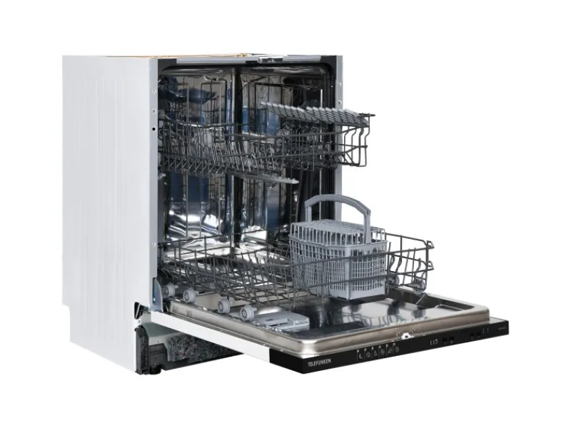 Telefunken Geschirrspüler Vollintegrierbar 60 cm Einbau Spülmaschine 12 Maßgedecke 6 Programme AquaStop GEV6012D< Geschirrspüler