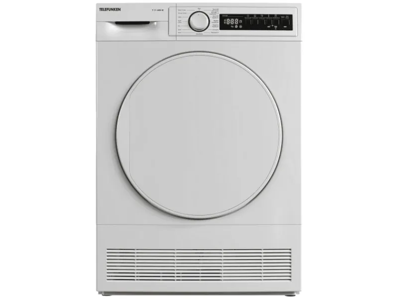 Telefunken Kondenstrockner 7kg mit 15 Programmen Knitterschutz Startzeitvorwahl T-11-400-W< Wäschetrockner
