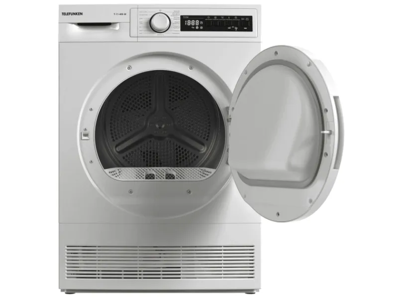 Telefunken Kondenstrockner 7kg mit 15 Programmen Knitterschutz Startzeitvorwahl T-11-400-W< Wäschetrockner