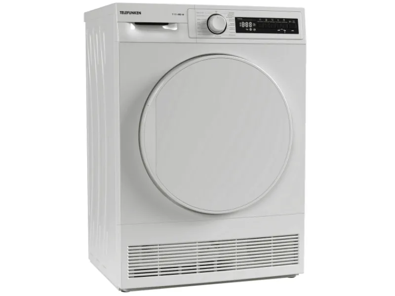 Telefunken Kondenstrockner 7kg mit 15 Programmen Knitterschutz Startzeitvorwahl T-11-400-W< Wäschetrockner