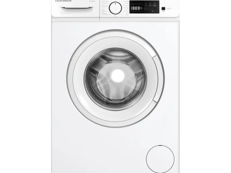 Telefunken Waschmaschinen<Waschmaschine 7kg Frontlader 1400 U/Min Inverter Motor Schontrommel 15 Programme Weiß W714A1W