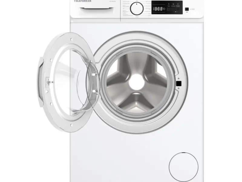 Telefunken Waschmaschinen<Waschmaschine 7kg Frontlader 1400 U/Min Inverter Motor Schontrommel 15 Programme Weiß W714A1W