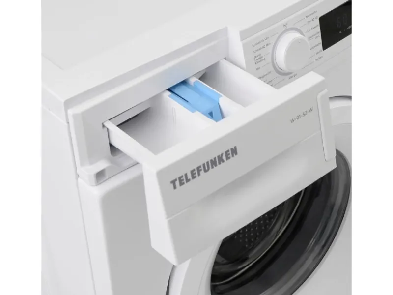 Telefunken Waschmaschine 5kg 1000 U/Min. Frontlader Schontrommel Überlaufschutz 15 Programme W-01-52-W weiß< Waschmaschinen