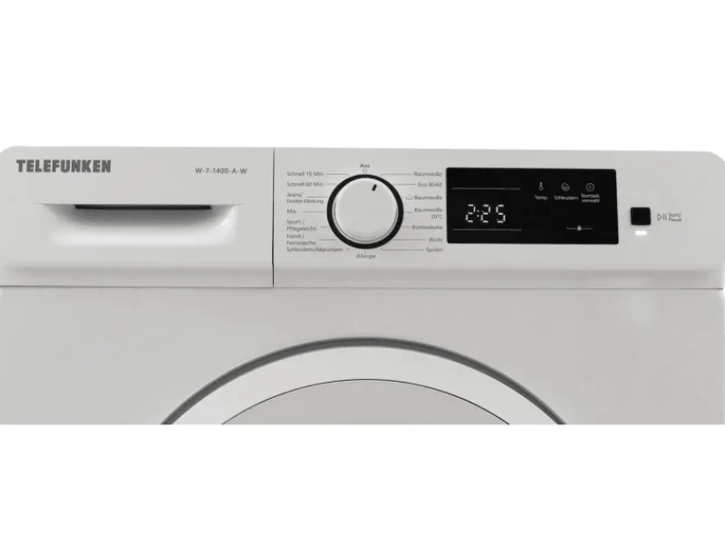 Best Telefunken Waschmaschine 7kg 1400 U/Min Inverter Motor AquaStop 15 Programme W-7-1400-A-W