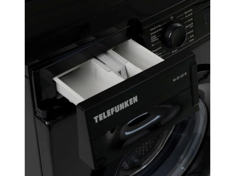 Telefunken W-01-52-B Waschmaschine 5 kg Frontlader 1000 U/Min 15 Programme Mengenautomatik Überlaufschutz< Waschmaschinen