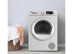 Telefunken Wäschetrockner<Wärmepumpentrockner 7 kg Trockner Frontlader Wäschetrockner Knitterschutz Startzeitvorwahl Leise TWP7EW