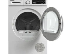 Telefunken Wärmepumpentrockner für 8 kg Wäsche Trockner Frontlader Wäschetrockner mit Knitterschutz Leise TWP8CW< Wäschetrockner
