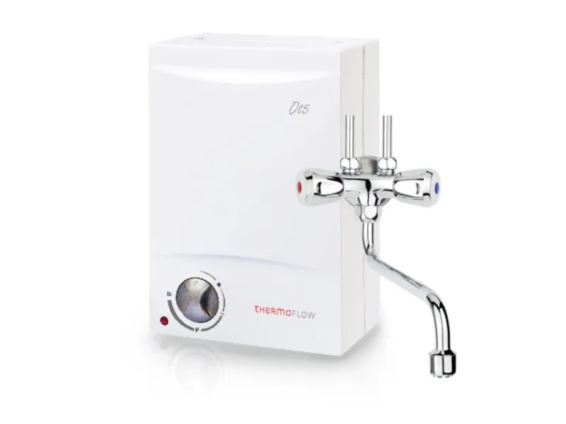 Thermoflow Obertischspeicher SETO 5 Liter mit Armatur QMIX10< Warmwasserspeicher|Einhebelmischer