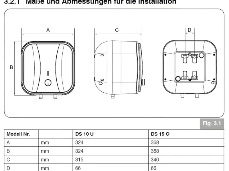Best Thermoflow Untertischspeicher druckfest 5 Liter DS5U