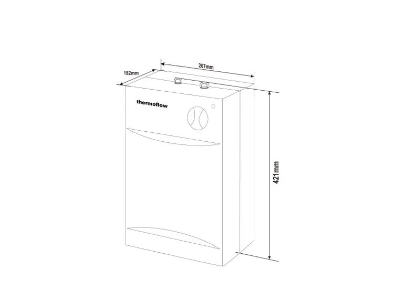 Outlet Thermoflow Untertischspeicher UT5SETOVALIS mit Niederdruckarmatur 5 Liter
