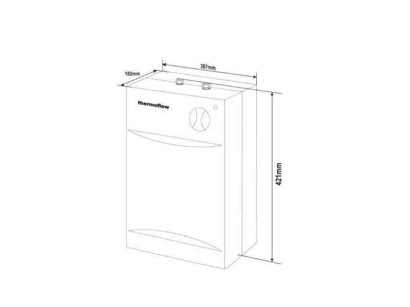 Thermoflow Warmwasserspeicher<Untertischspeicher SETU 5 Liter mit Armatur QMIX12