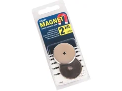 Tifler Kühlschränke<Rundmagnet Mit Chromblende Ø 31 mm Bis 2 kg 2 Stück