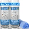 Toldoro Kühlschränke<Set 2x Edelstahl Pflegespray 400ml  Edelstahlreiniger für Küche oder Grill Edelstahlpflege Spray als Reinigungsmittel oder Metallreiniger