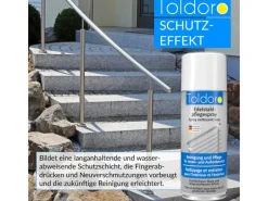 Toldoro Set 1x Edelstahl Pflegespray 400ml  Edelstahlreiniger für Küche oder Grill Edelstahlpflege Spray als Reinigungsmittel oder Metallreiniger< Kühlschränke